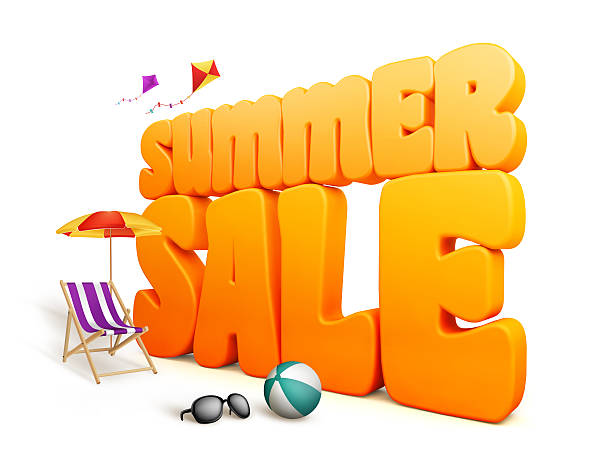 istock A 3D summer sale title on a white background 468353458