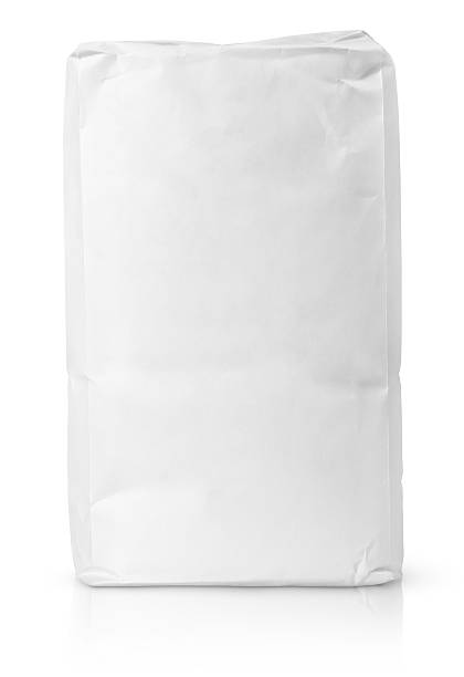 istock White blank paper bag package of flour 468354578