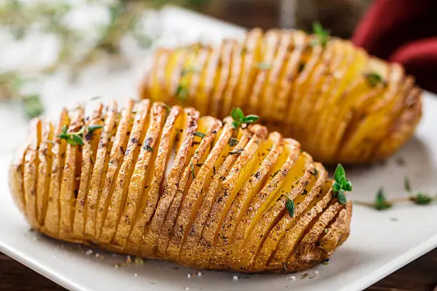 Photo of Hasselback potatoes