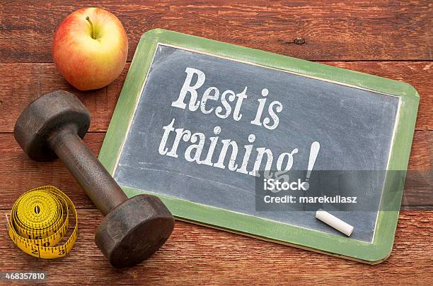 Rest Is Training Stock Photo - Download Image Now - 2015, Advice, Apple - Fruit