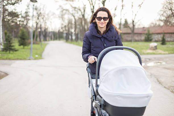 istock Mother with her baby in a stroller spending time together 468362042