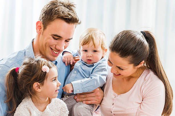 istock Happy young family communicating. 468362156