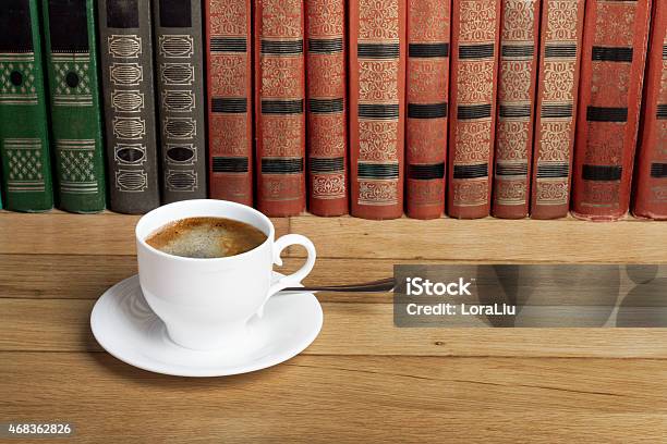 Hot Cup Of Fresh Coffee On The Wooden Table Stock Photo - Download Image Now - 2015, Aromatherapy, Backgrounds