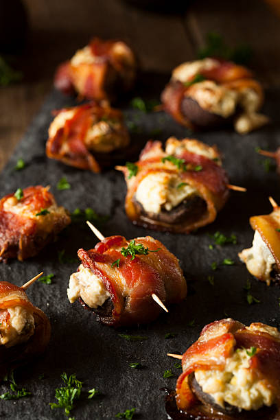 istock Homemade Bacon Wrapped Mushrooms 468363602
