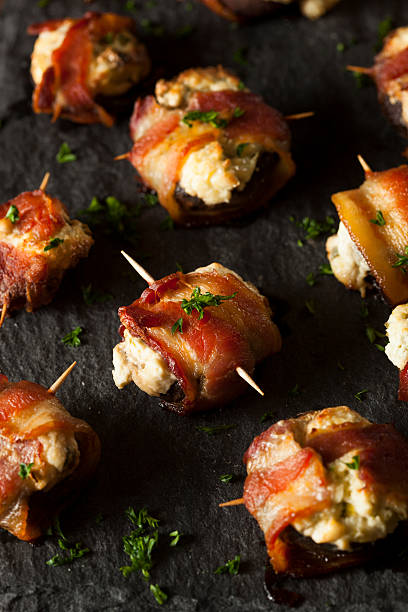 istock Homemade Bacon Wrapped Mushrooms 468363612