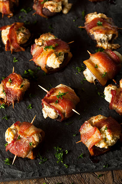 istock Homemade Bacon Wrapped Mushrooms 468363620