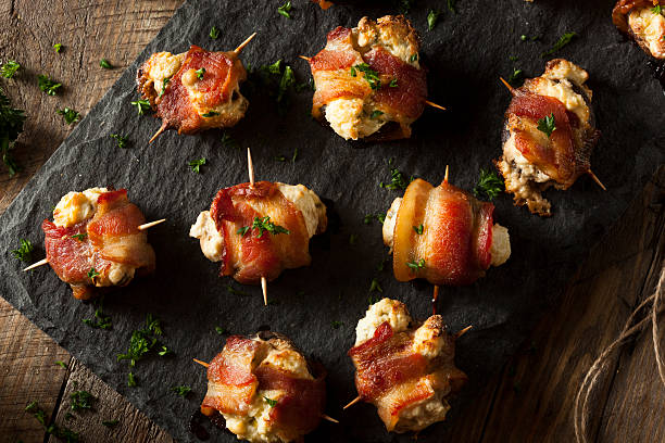 istock Homemade Bacon Wrapped Mushrooms 468363622