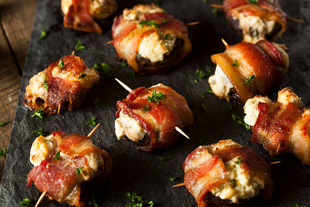 istock Homemade Bacon Wrapped Mushrooms 468363624