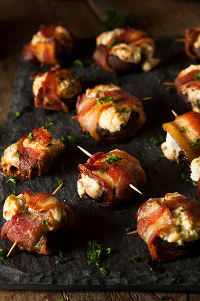istock Homemade Bacon Wrapped Mushrooms 468363638
