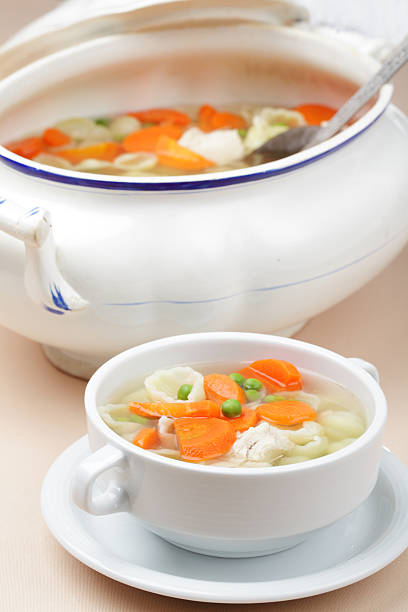 istock Chicken soup in a tureen 468364200