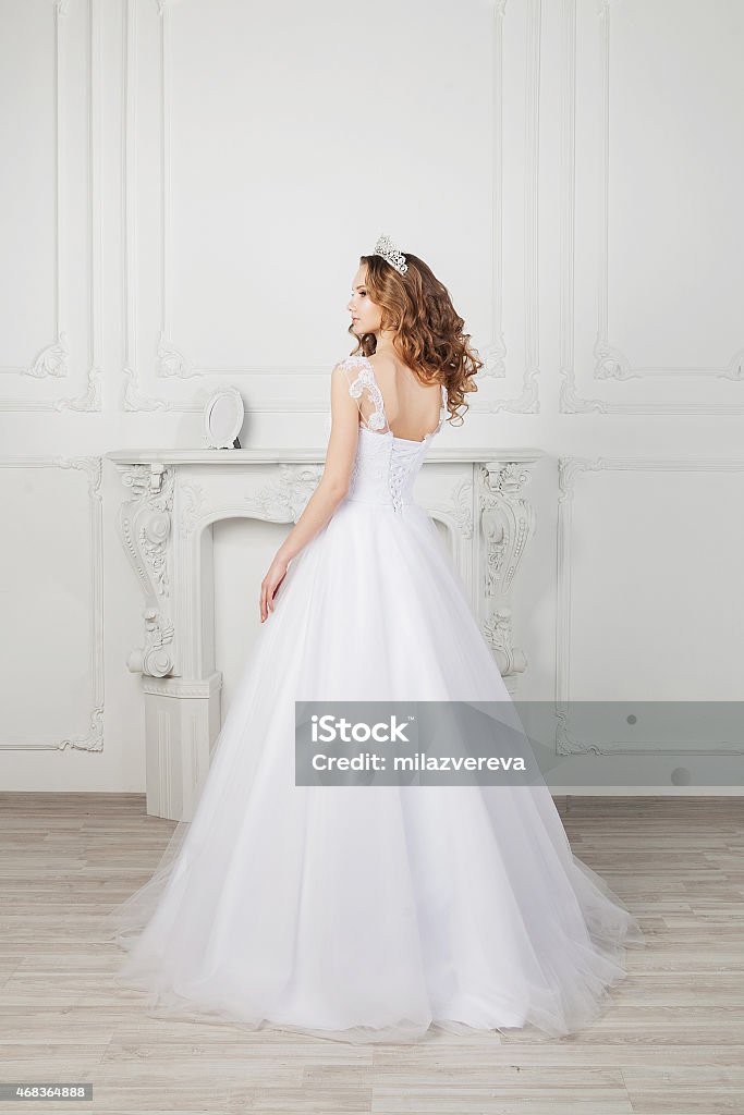 Slim Beautiful Woman With Long Hair Wearing Luxurious Wedding Dress Stock Photo - Download Image Now - iStock Slim Beautiful Woman With Long Hair Wearing Luxurious Wedding Dress Stock Photo - Download Image Now - iStock
