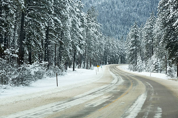 istock Icy Mountain Highway Road Curves 468367577