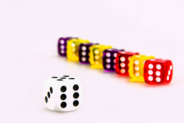 Colorful Dices stock photo