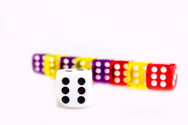 Colorful Dices stock photo