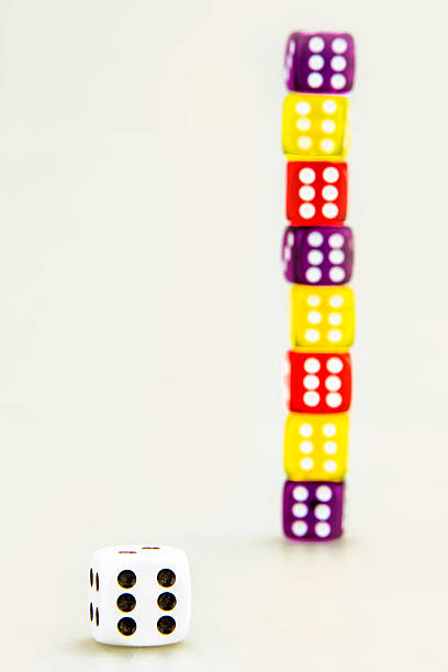 Colorful Dices stock photo