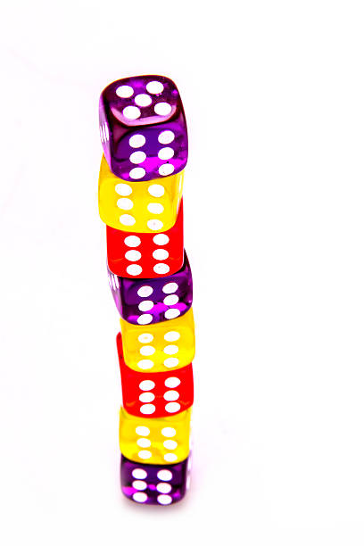 Colorful Dices stock photo