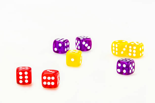 Colorful Dices stock photo