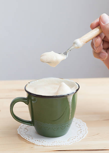 istock Cappuccino foam in coffee cup 468370264