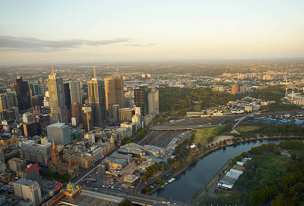 istock aerial view of Melbourne 468371032