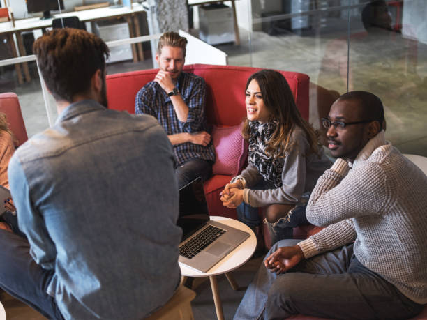 istock Start up team having a business meeting and communicating. 468375242