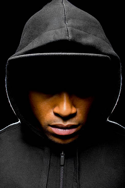 istock Portrait of a Hooded Man Representing protest 468375264