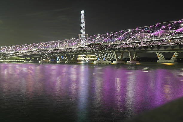 istock Double Helix Bridge in Singapore 468379740
