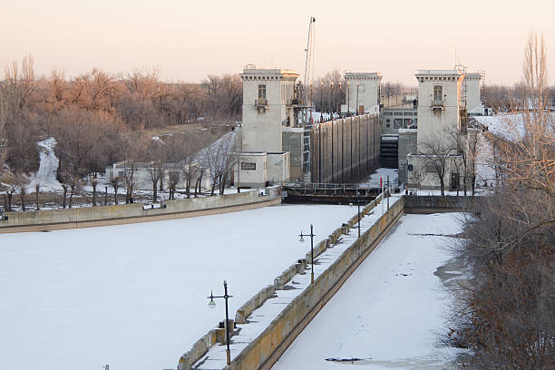 istock Volga-Don canal named after VI Lenin, the gateway 2 468379786