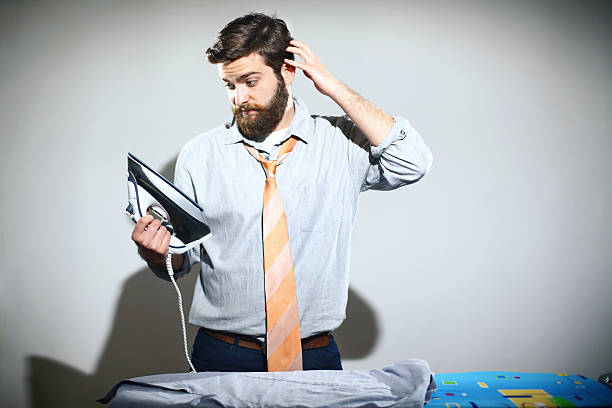 Ironing is not a man's job.