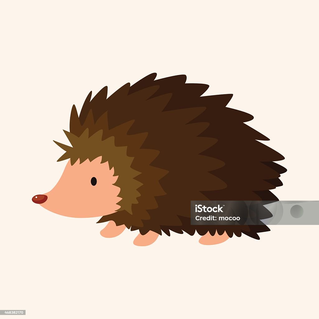 animal Hedgehog cartoon theme elements Hedgehog stock vector