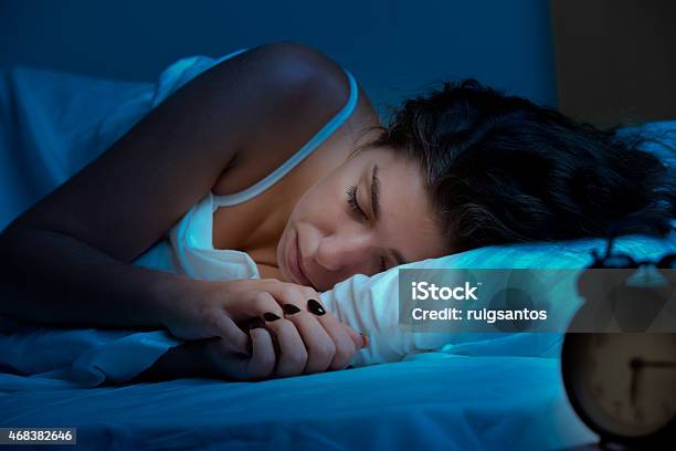 Woman Sleeping Stock Photo - Download Image Now - Sleeping, Sensuality, Cute