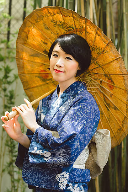 istock Japanese woman with umbrella 468384920