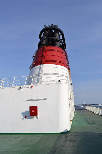 istock Pipe of cruise ferry 468385945