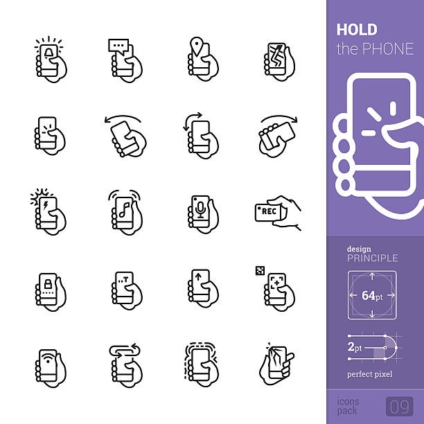 telefon interaktion vektor-icons-pro packung - identification chart stock-grafiken, -clipart, -cartoons und -symbole