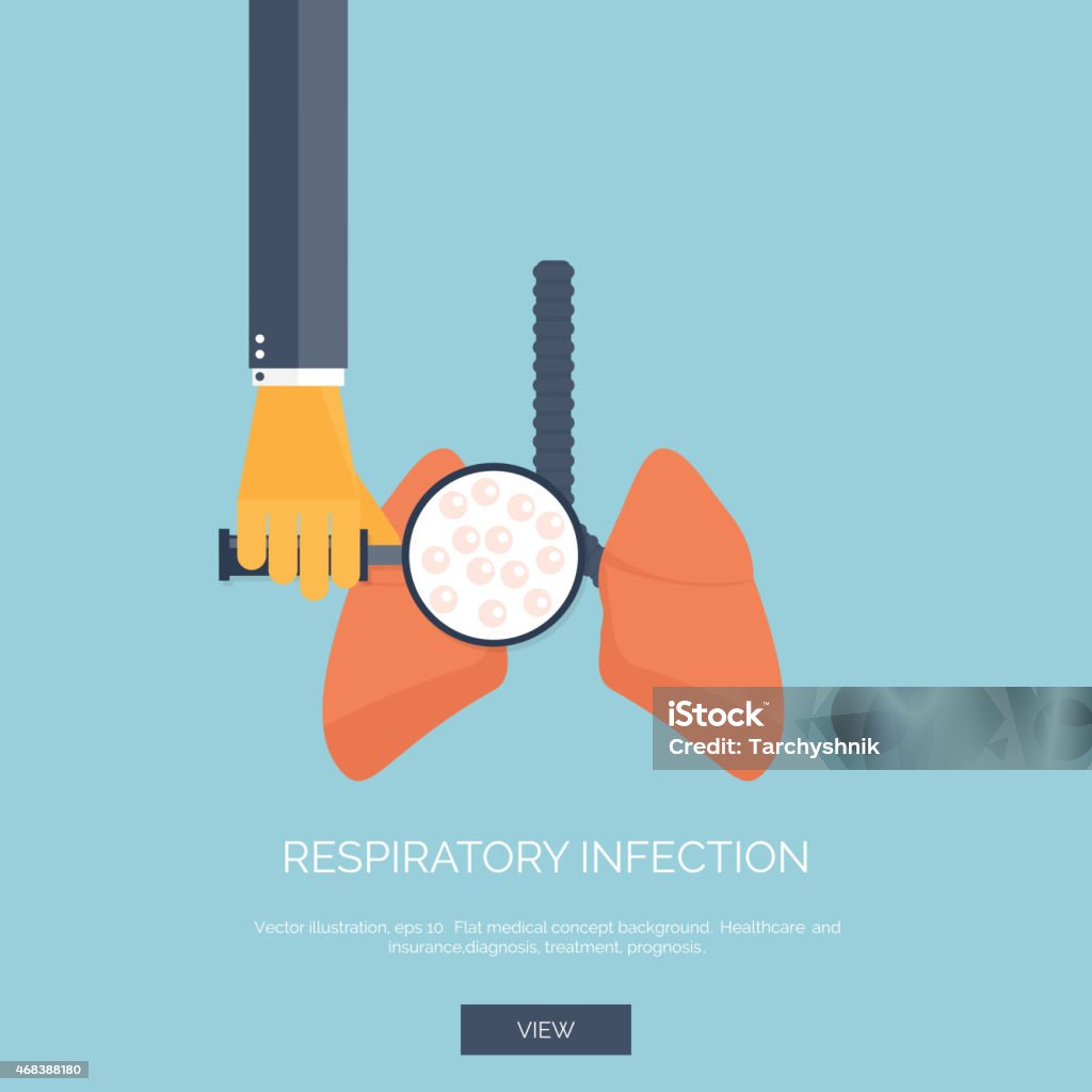 Ilustração vetorial. Plano de fundo com mão e pulmão. Primeiros socorros - Vetor de 2015 royalty-free