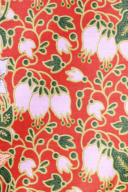 istock vintage style of tapestry flowers fabric pattern background 468388308