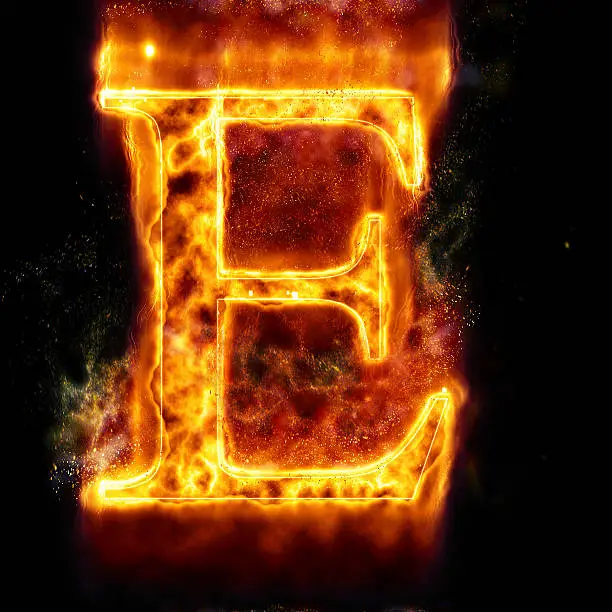 Photo of Fire Letter E