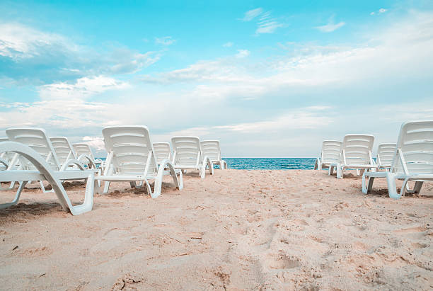 istock The sunbeds on the sea beach. 468388570