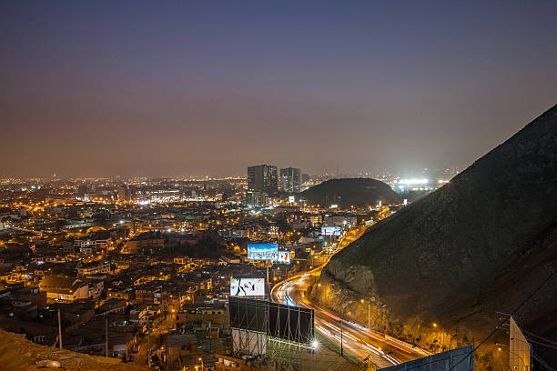 istock View of Lima city at night 468389636