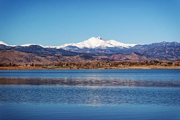 istock Longs Peak Masive across McIntosh Lake 468391924