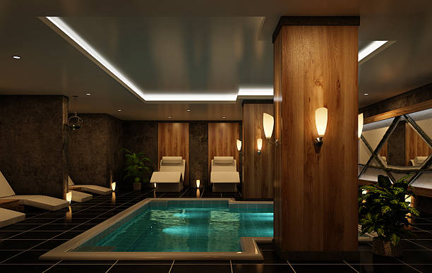 Modern Spa interior stock photo