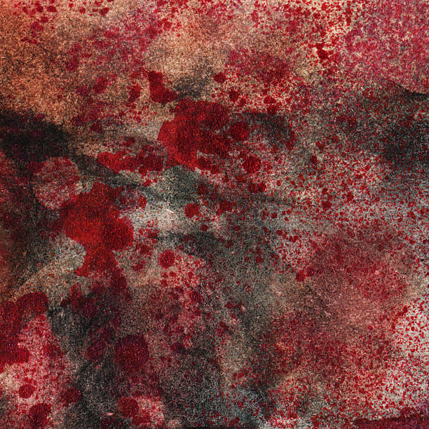 istock Splattered dark red and gray hand painted background 468396992
