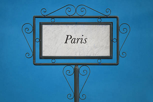 istock Paris City on a Signboard 468397554
