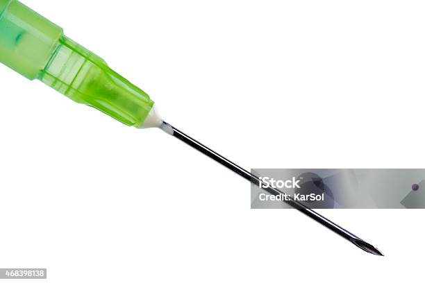 Hypodermic Needle Syringe Stock Photo - Download Image Now - 2015, Close-up, Cut Out
