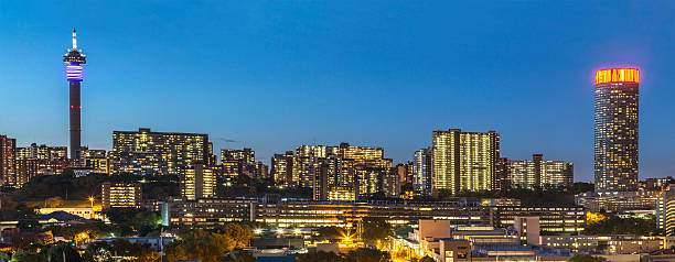 istock Johannesburg city evening sunset 468400280