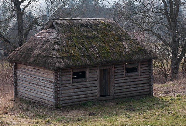 istock old wooden house - medieval 468400562
