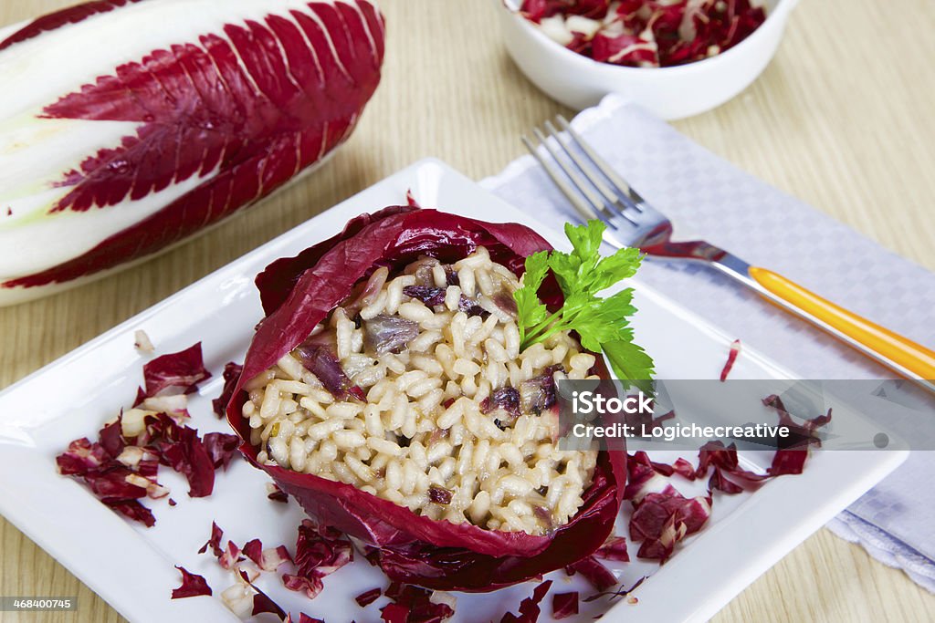 risotto mit cicory, radicchio - Lizenzfrei Risotto Stock-Foto