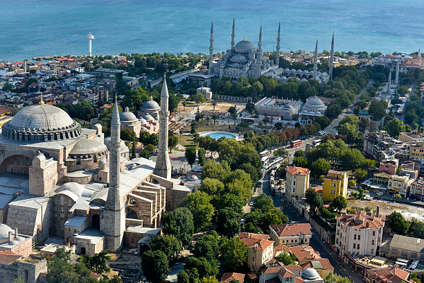 istock Beautiful Hagia Sophia and Blue Mosque (Sultanahmet) 468400884