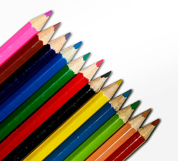 istock Color of pencils isolated on white background 468401067