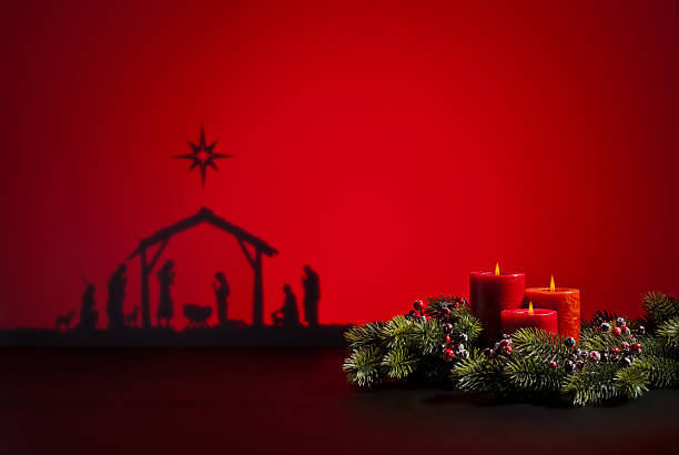 istock Birth Jesus and candles 468401087