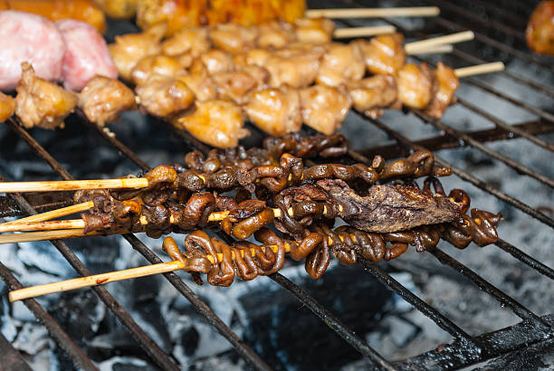 istock Grilled Chicken Entrails on Barbecue Grid 468401231